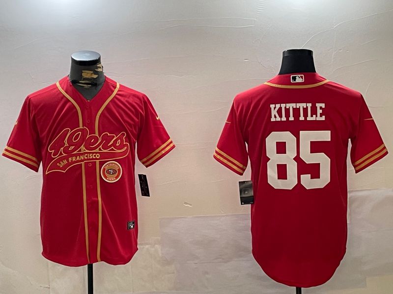 Men San Francisco 49ers #85 Kittle Red Joint Name 2024 Nike Limited NFL Jersey style 12095